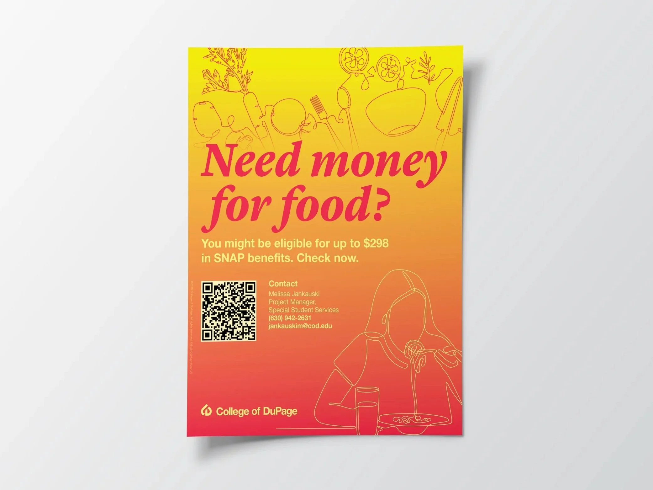 SNAP assistance flyer/poster design