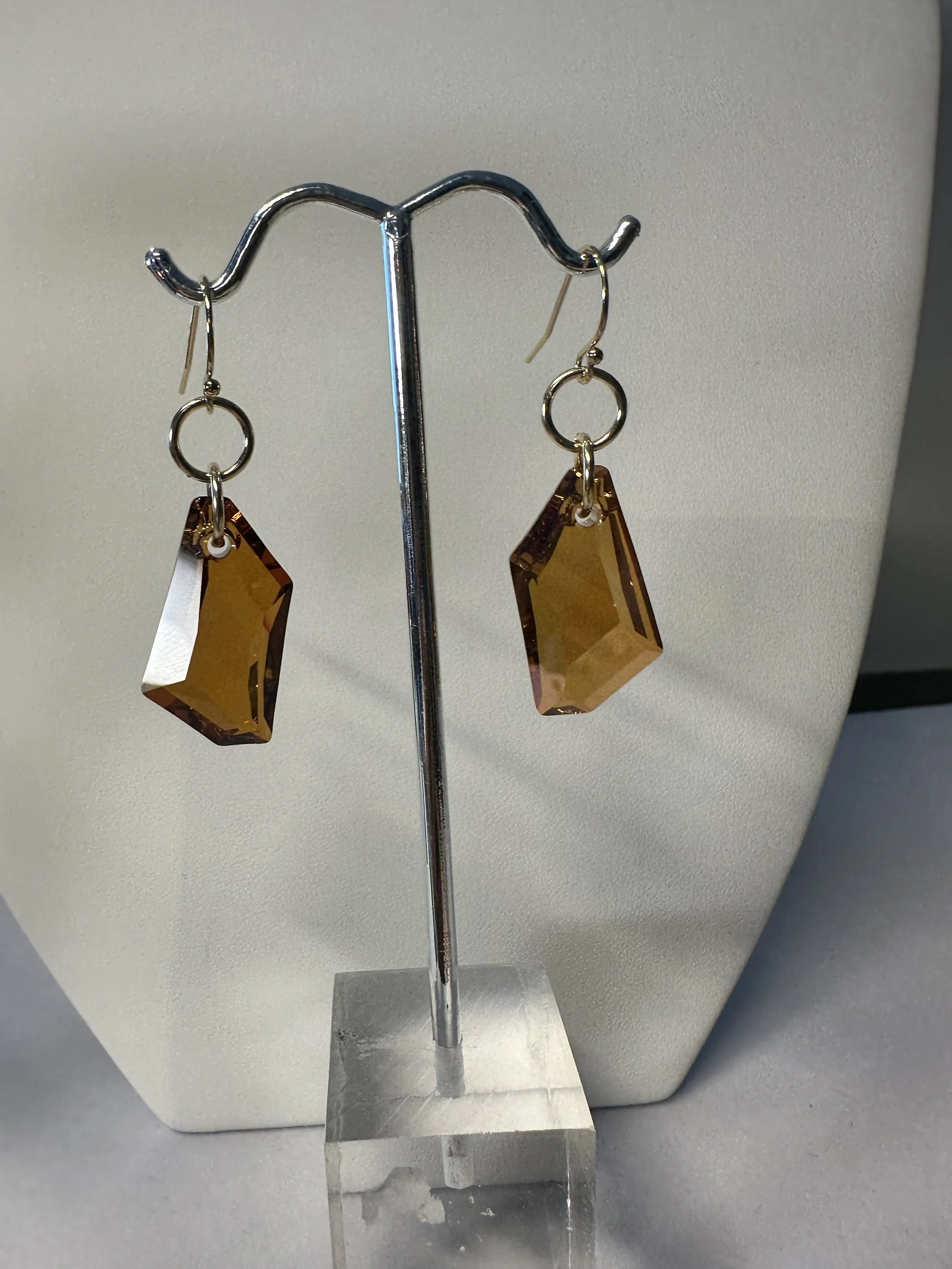 Swarovski de-art pendant earrings