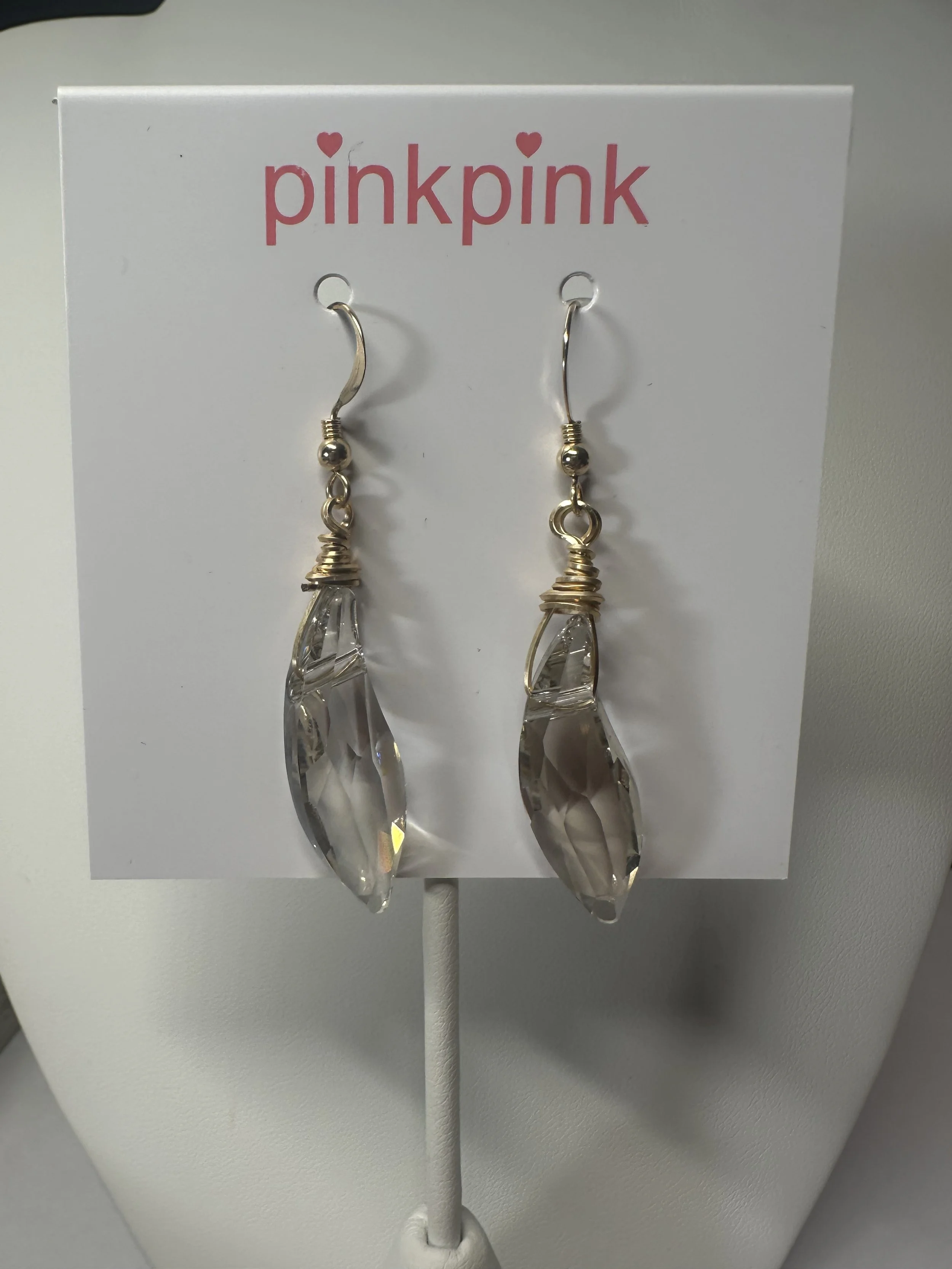 Swarovski silver shade earrings