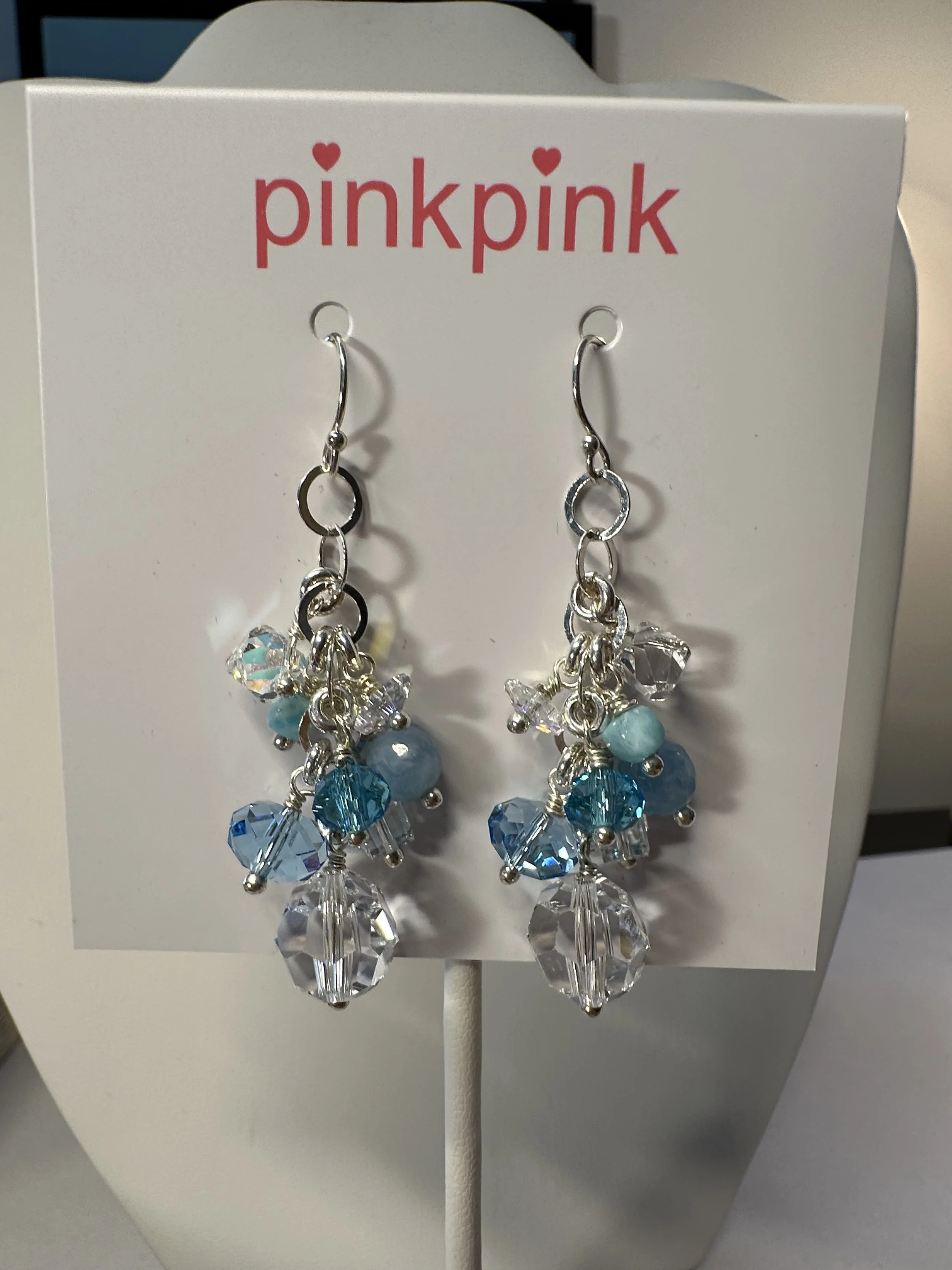 Shades of blue earrings