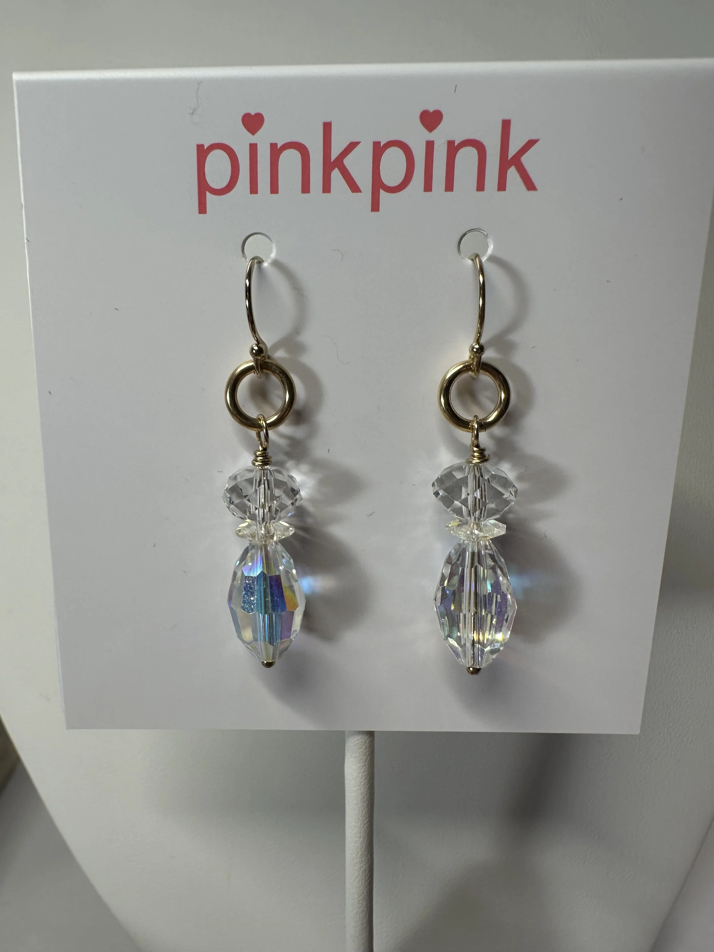 Crystal AB Swarovski earrings