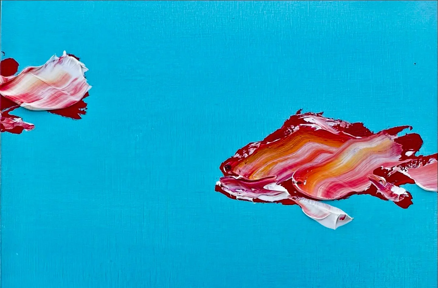 Tipsy Fish, óleo de Isabel Barceló