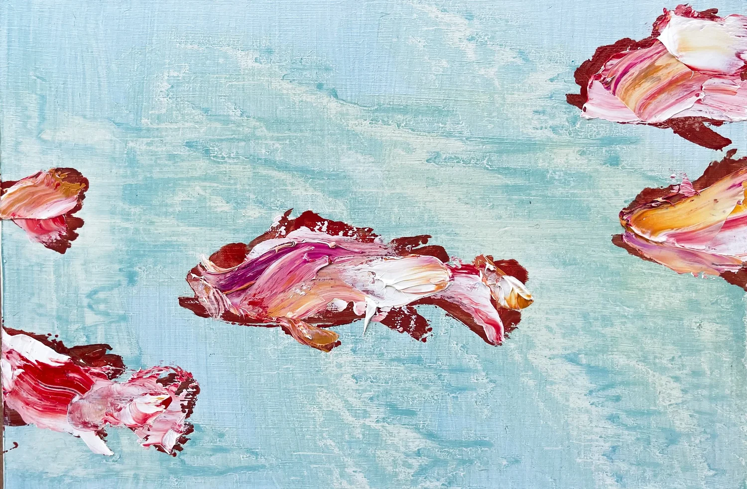 Tipsy Fish, óleo de Isabel Barceló