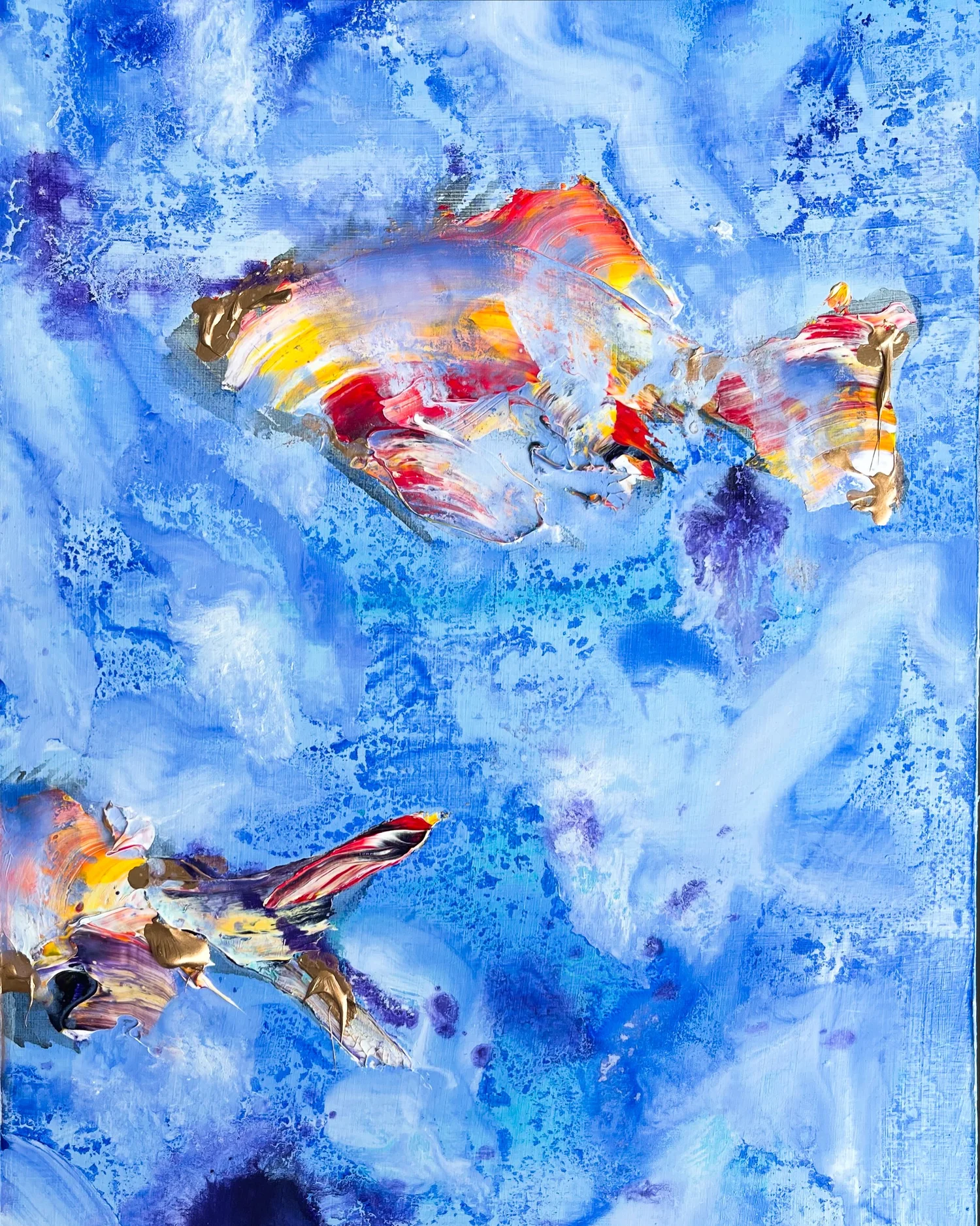 Tipsy Fish, óleo de Isabel Barceló