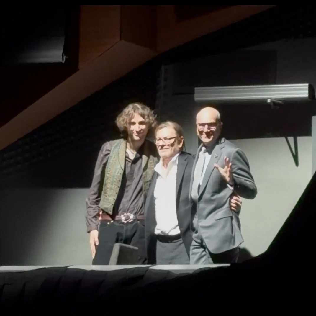 Ronan Day-Lewis, Sean Bean, and Daniel Day-Lewis at the New York Film Festival premiere of Anemone