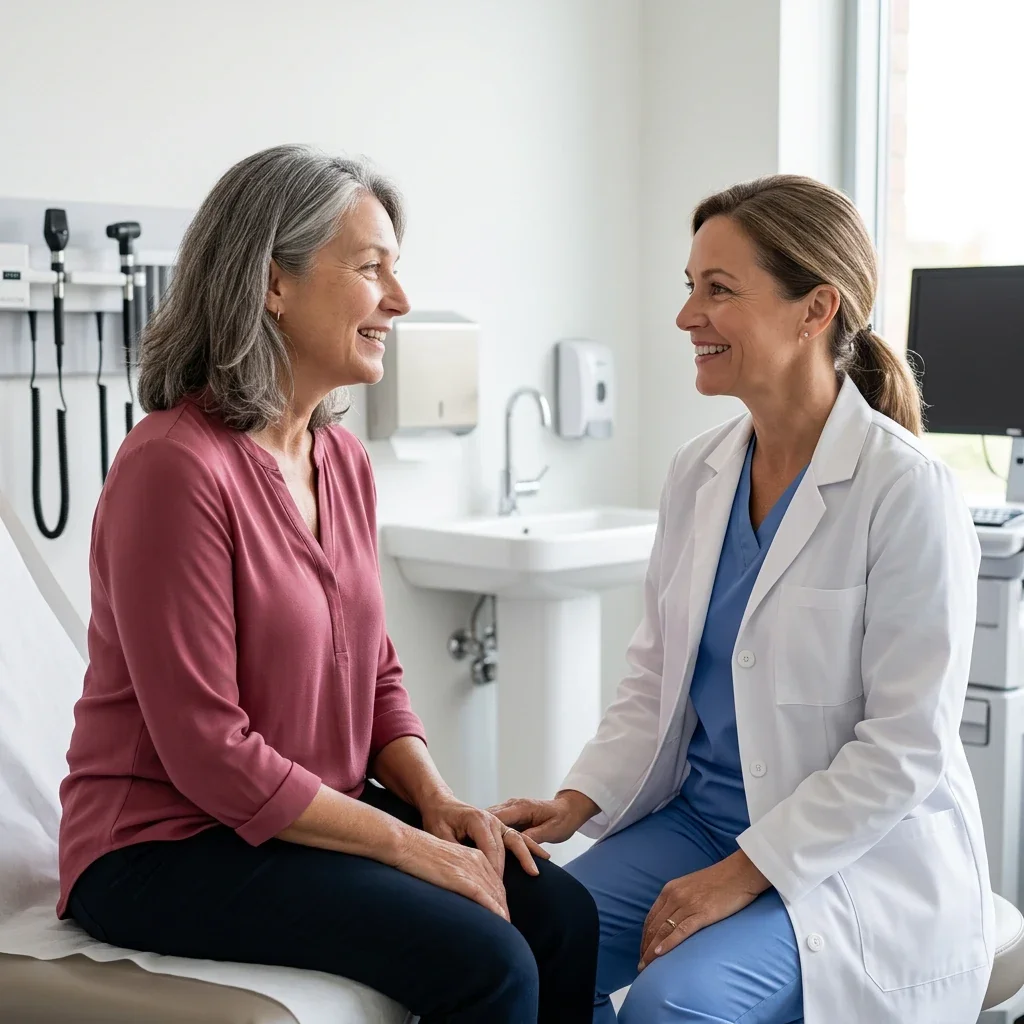 Ms.Medicine provider engaged in compassionate sexual health conversation with patient