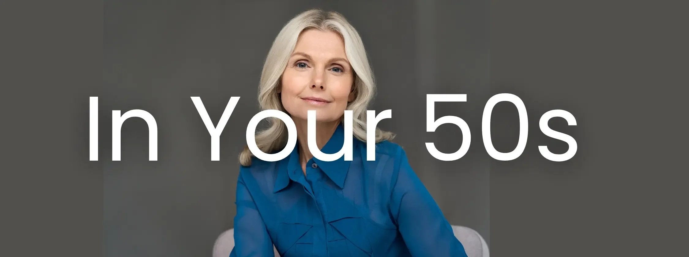 Confident blonde woman in her 50s representing menopause health care and heart health screenings at Ms.Medicine