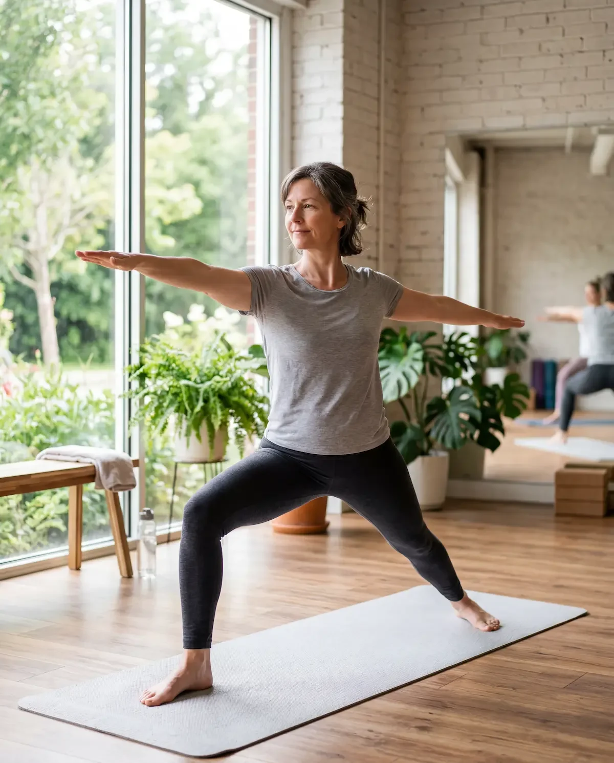 Woman doing gentle joint-friendly exercise representing Ms.Medicine's approach to managing arthritis through movement in midlife