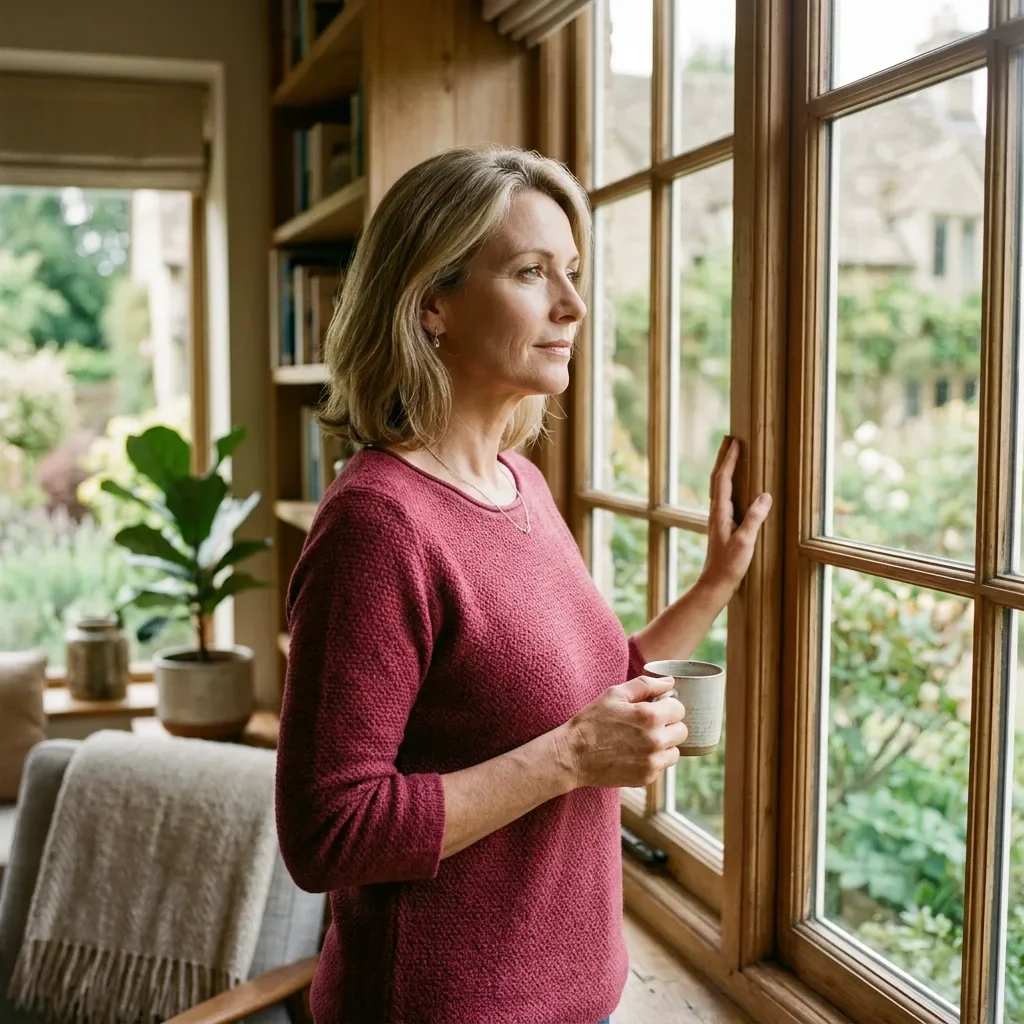 Woman in her mid-40s experiencing perimenopause cycle changes — Ms.Medicine care