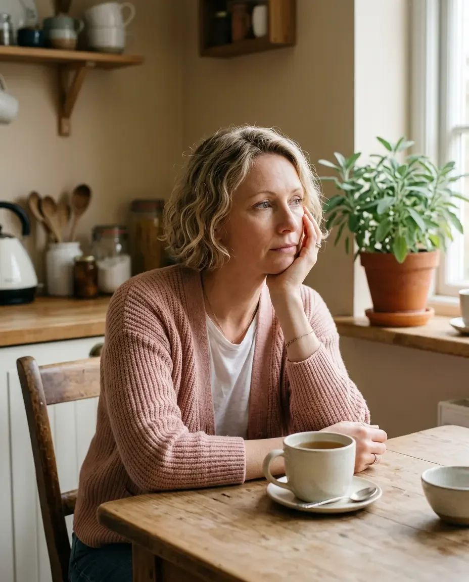 Woman experiencing daytime fatigue from perimenopause-related sleep loss