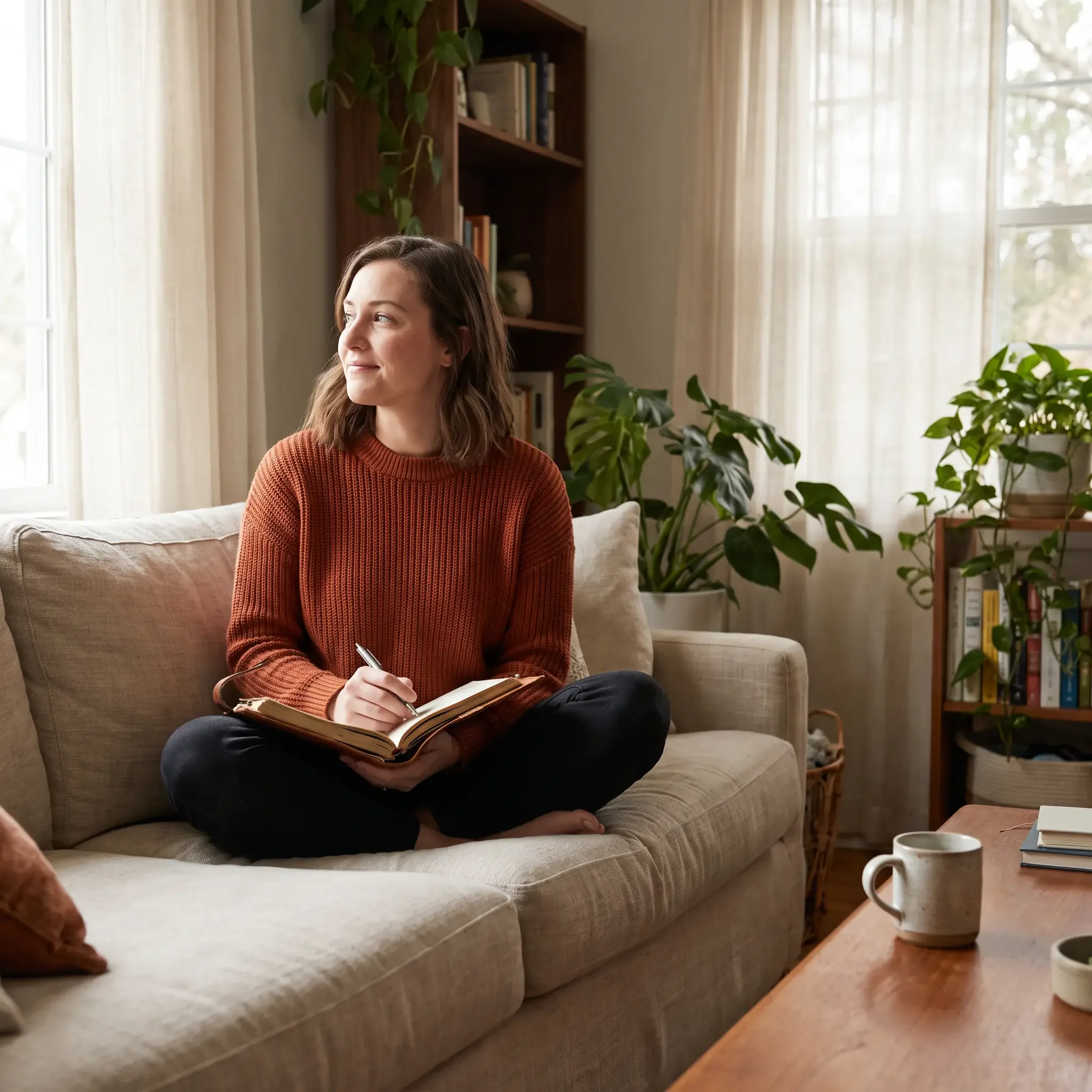 Young woman journaling menstrual cycle patterns — understanding women's reproductive health