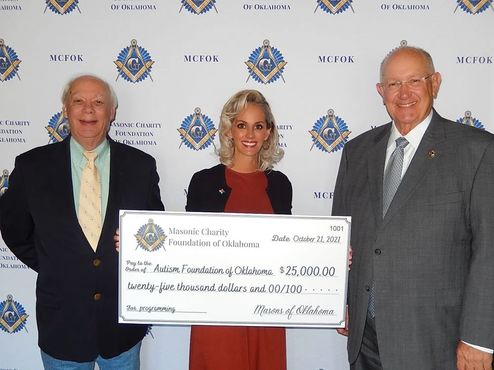 The Autism Foundation of Oklahoma Receives Support from the Masonic Charity Foundation of Oklahoma