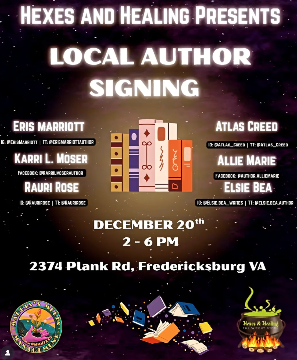 Hexes and Healing Author Signing