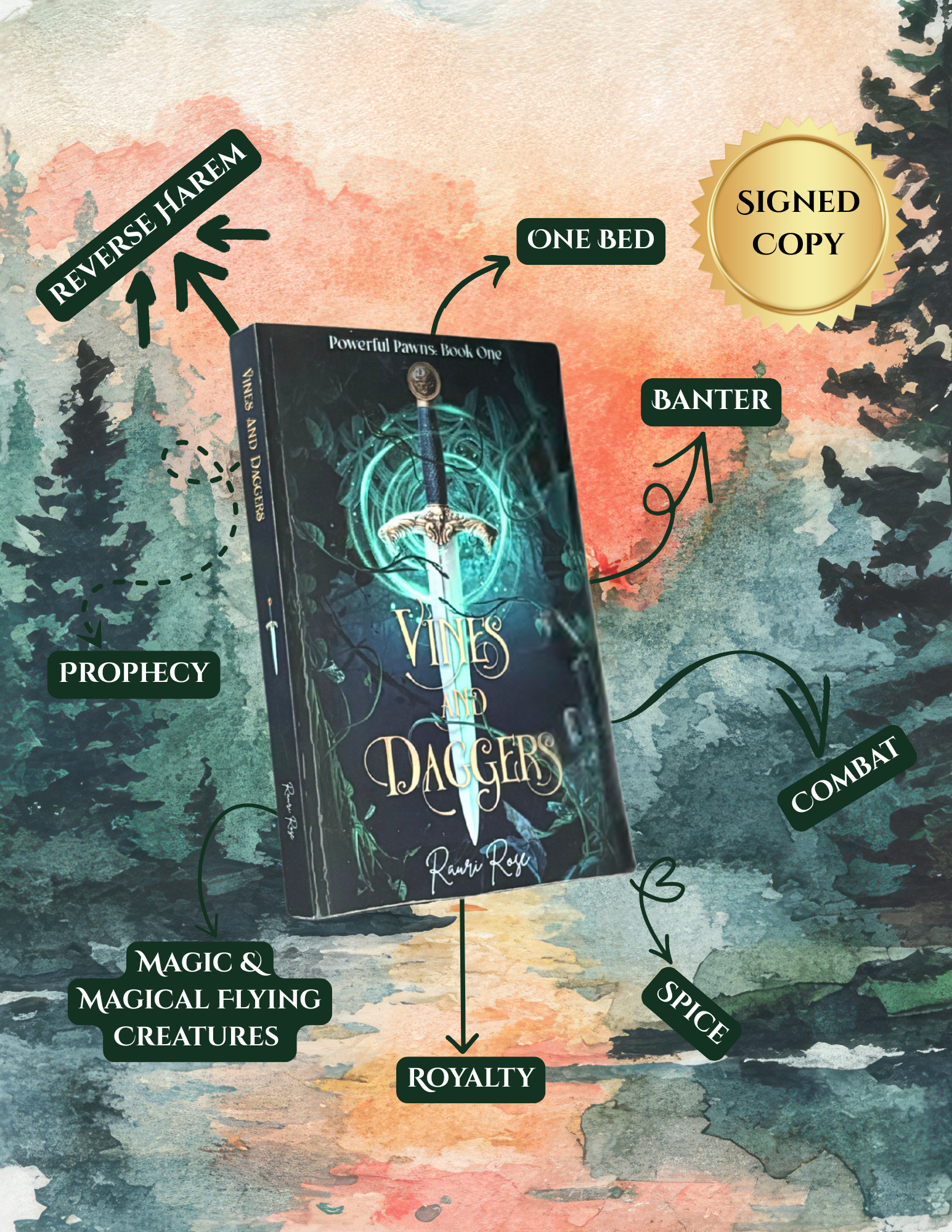 Signed Vines & Daggers