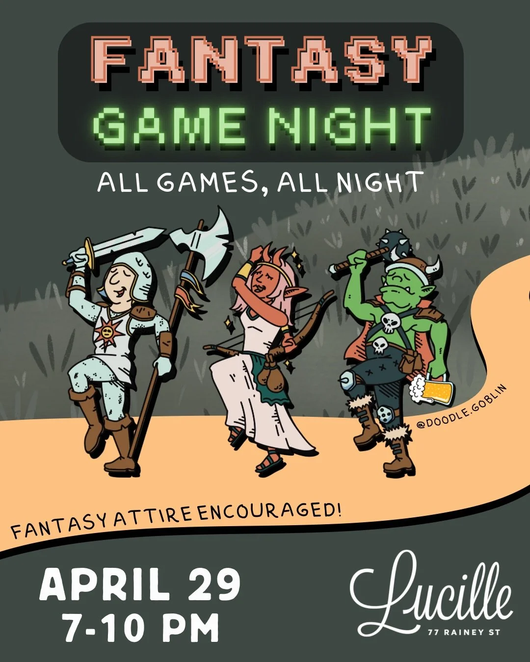 Fantasy Game Night at Lucille's