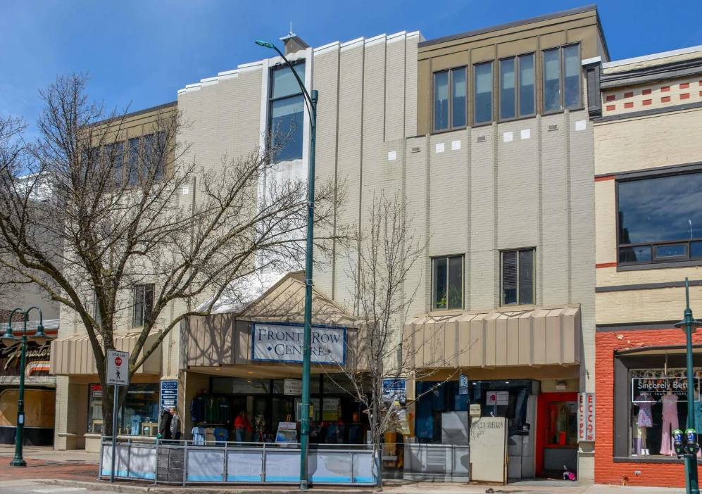 Exterior of a multi-story masonry building in Traverse City, Michigan
