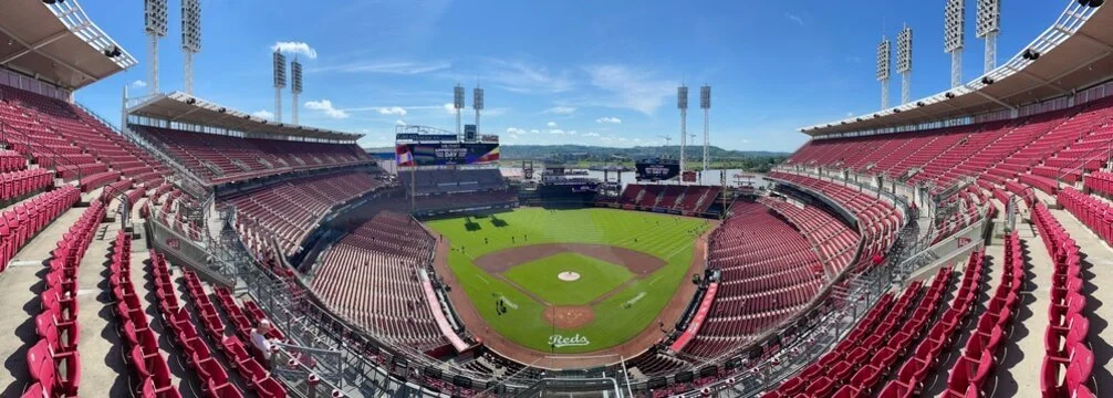 Great American Ball Park in Cincinnati viewed from the upper deck