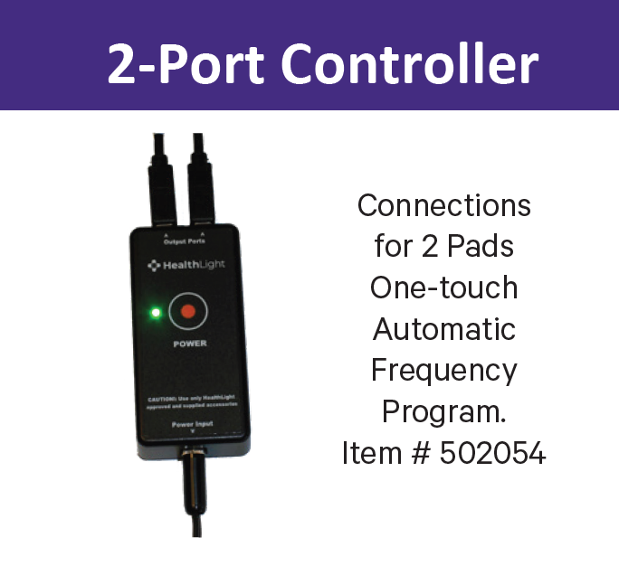 Health Light 2-port Controller for Red Light Therapy Pads
