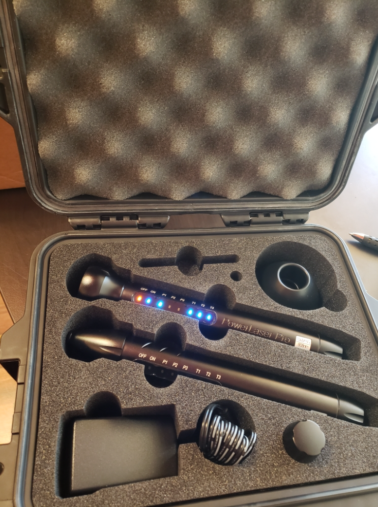 Power Medics Laser 500 and 1500 therapy device for acupuncture dentist chiropractor dermatology massage therapy physical therapy