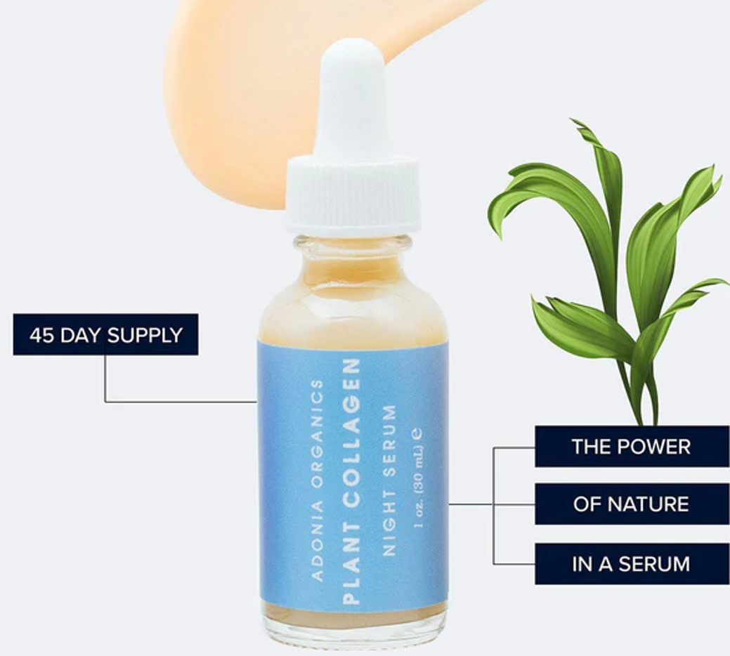 Plant collagen night serum