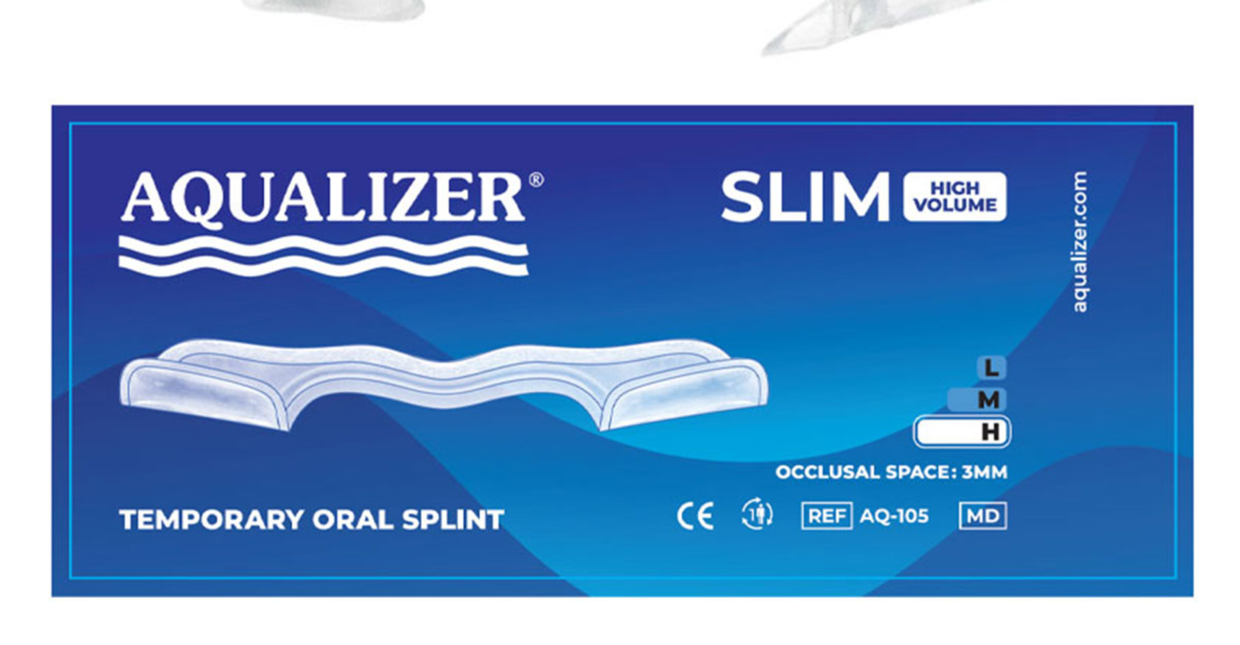 Aqualizer oral splint Slim self adjusting self adjusting.png