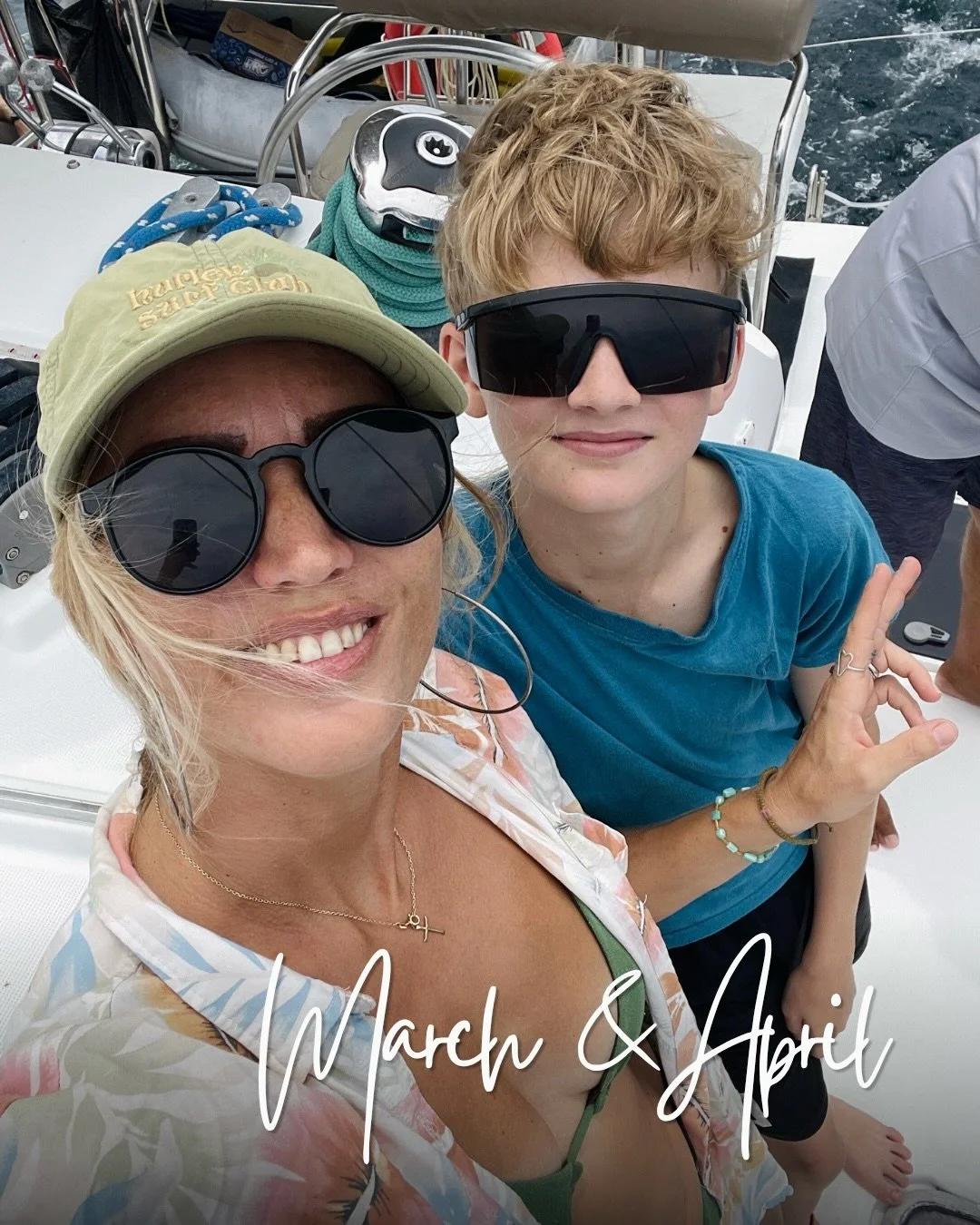 The monthly highlights got lost somewhere these past weeks 😅. So here we go&hellip;.quick recap of March &amp; April

1.- 3. Fun family catamaran tour with the @wewondermore crew and my dear friend @deleau.etterre 
4. Moments with con mi Argentina f
