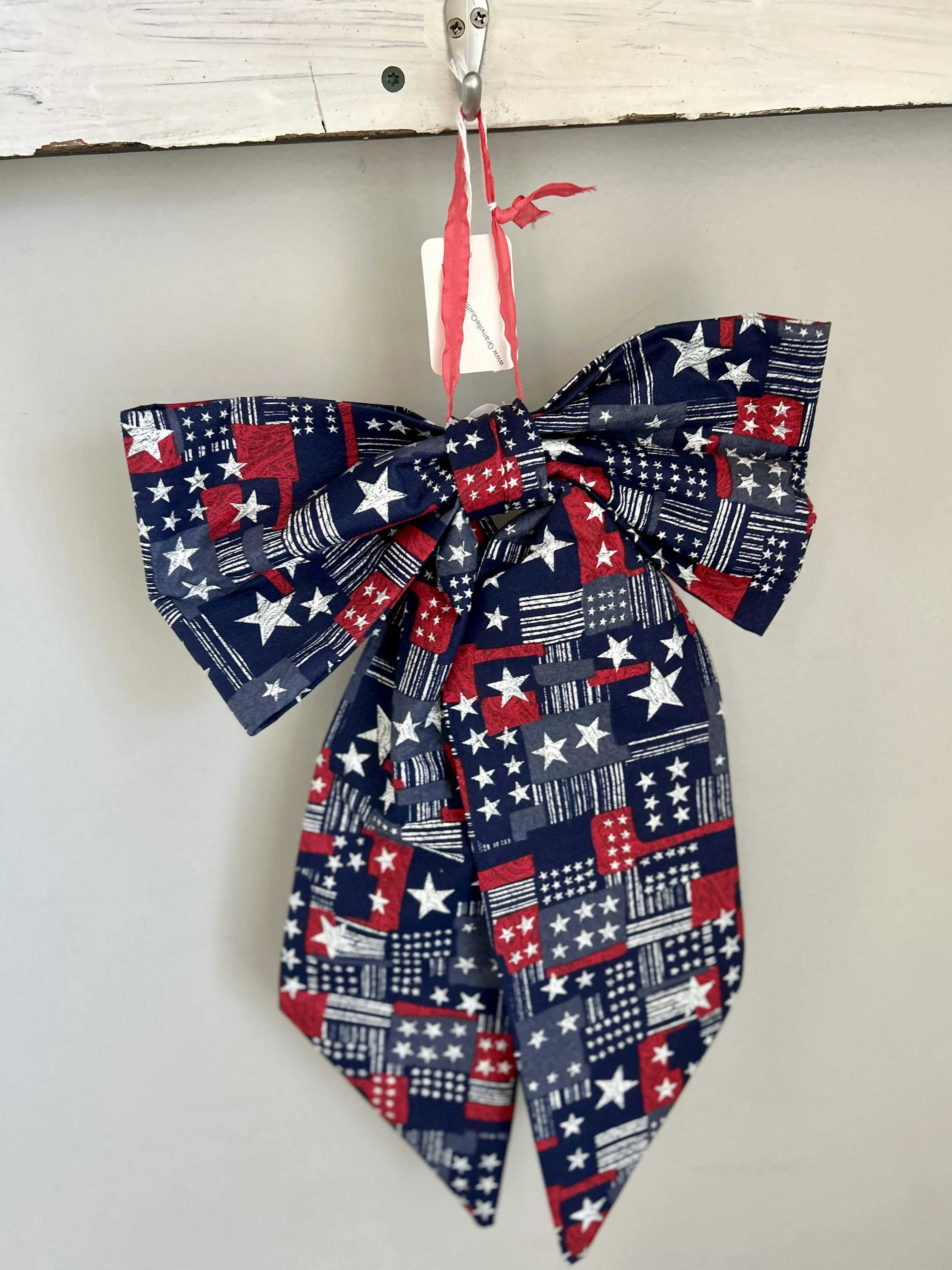 Decorative Patriotic Fabric Bow