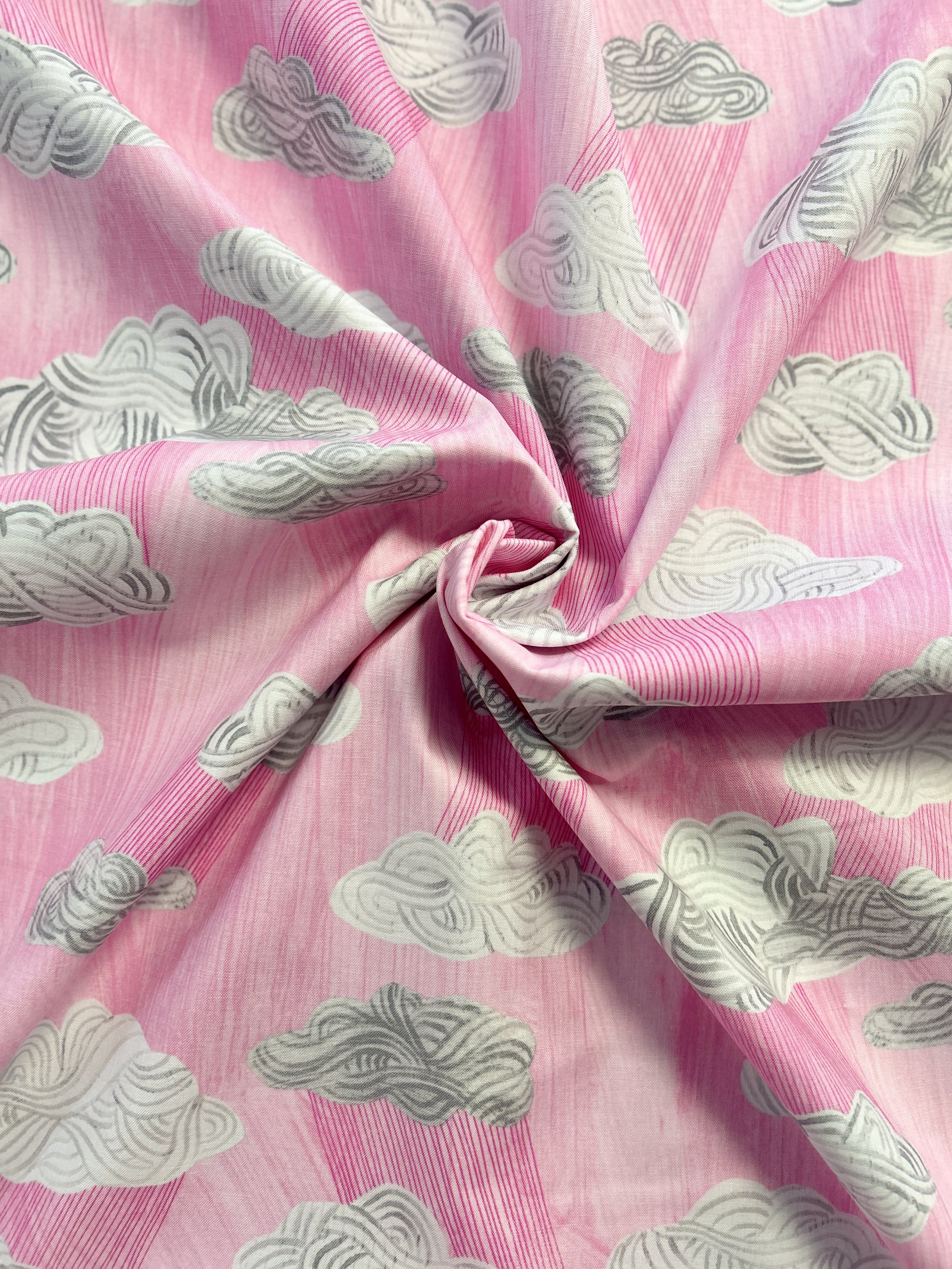 Pink Silver Lining Fabric Line Happy from Windham By Bloomston, Carrie  by the yard