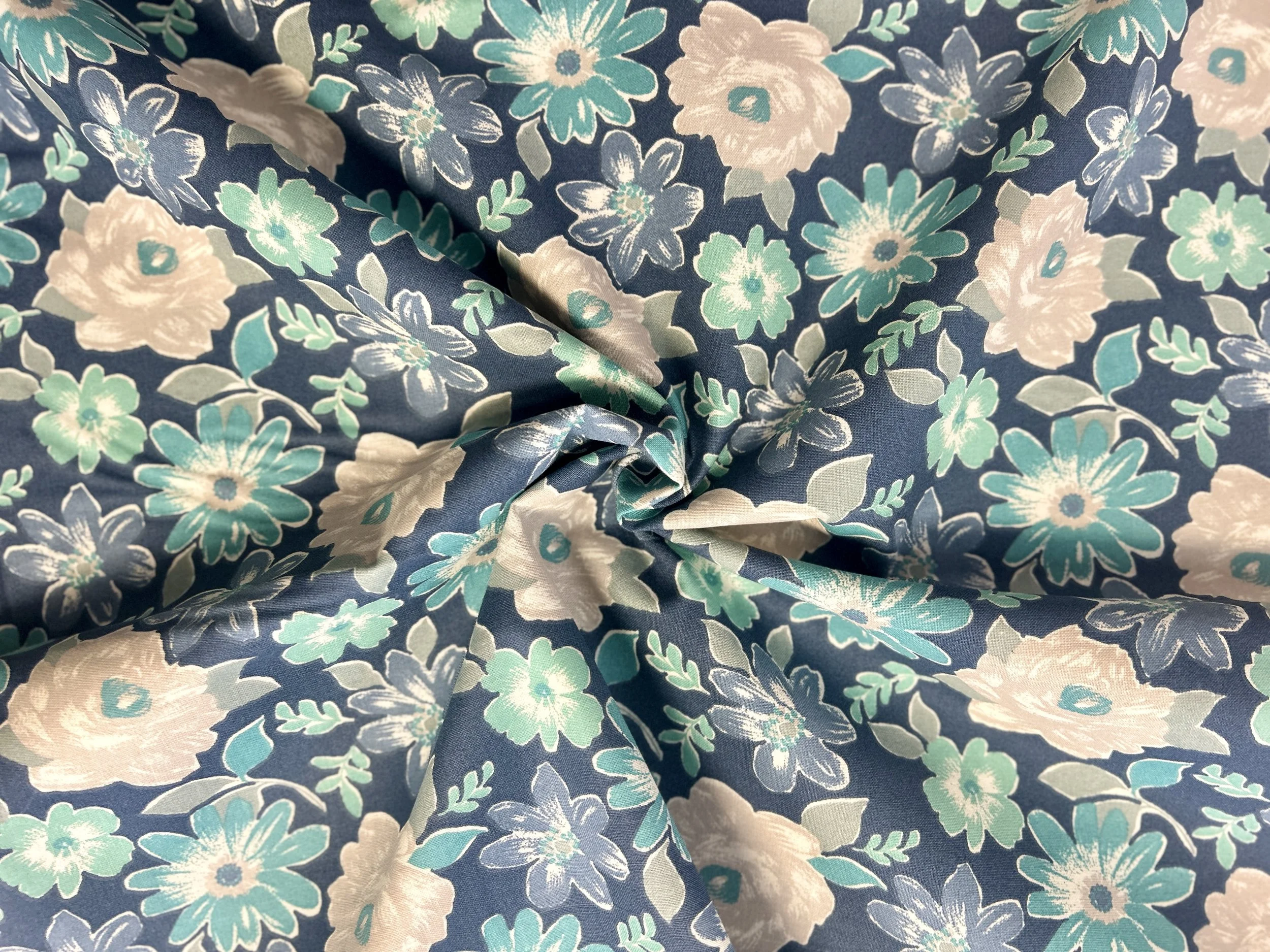 Keepsake Calico Fabric Matilda Teal Quilting Cotton by the Yard
