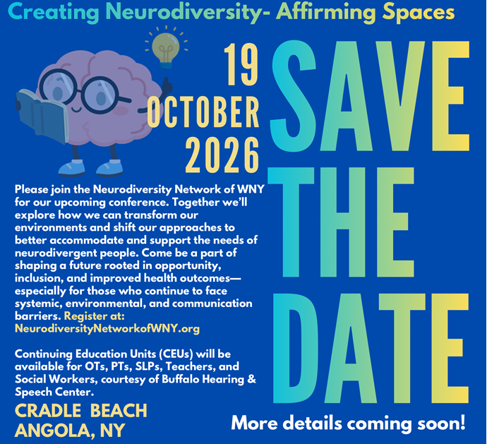 Join us and a vibrant community of learners as we work together to create more inclusive, understanding, and supportive environments for neurodivergent people in our region.