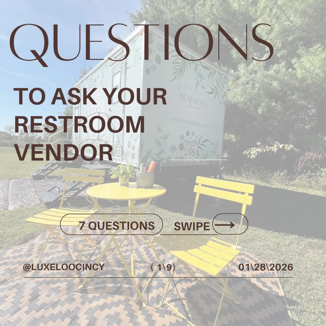 Knowledge is power 💪🏻 Planning an event comes with enough decisions&mdash;your restroom rentals shouldn&rsquo;t be a question mark.

Follow @LuxeLooCincy for smart planning tips
&mdash;or reach out when you&rsquo;re ready for restrooms done beautif