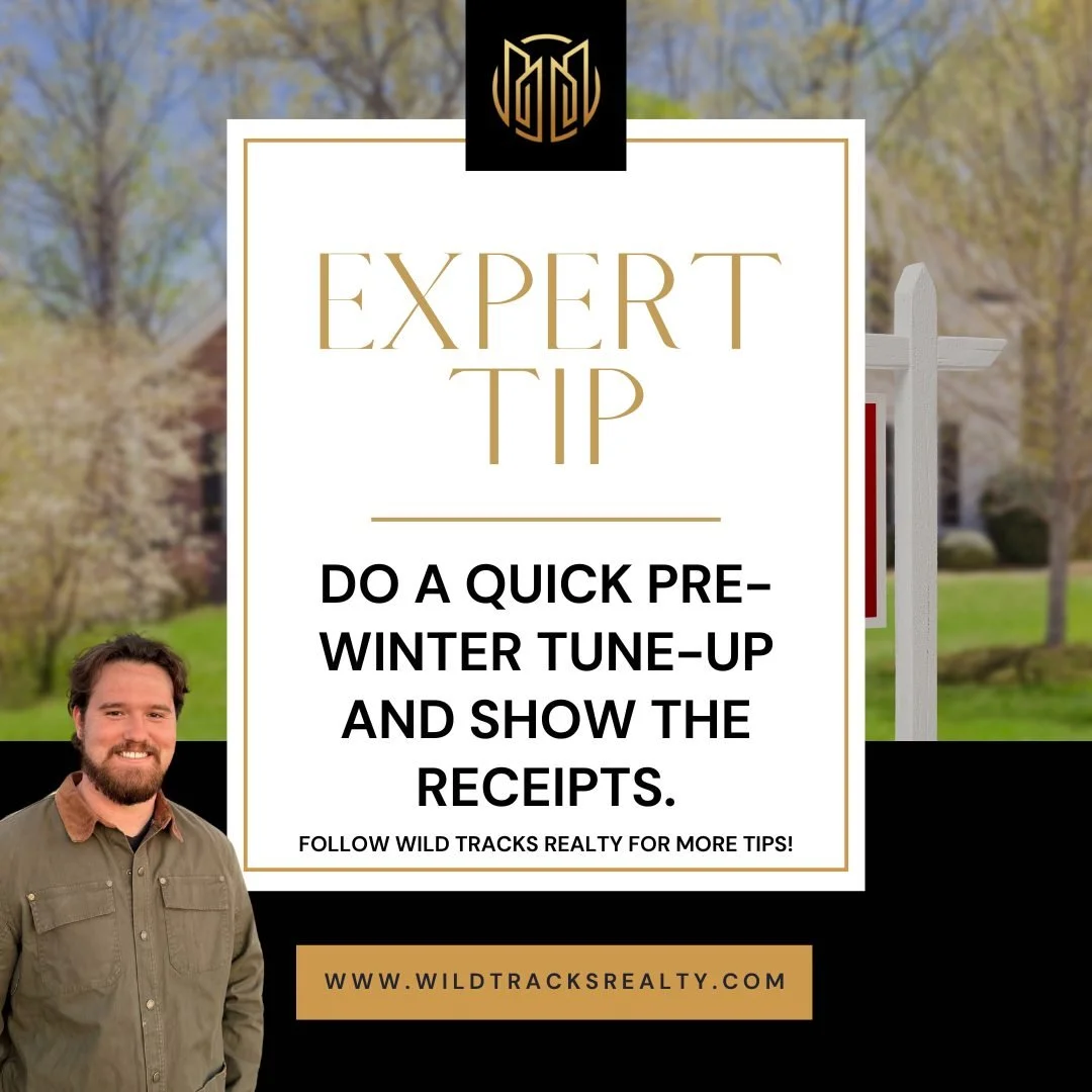 🍂 Fall Seller Tip: Do a quick pre-winter tune-up and show the receipts.
A little prep builds buyer confidence and helps you dodge inspection surprises.

✅ Service furnace/boiler
✅ Sweep chimney
✅ Clean gutters/downspouts
✅ Check roof &amp; exterior 