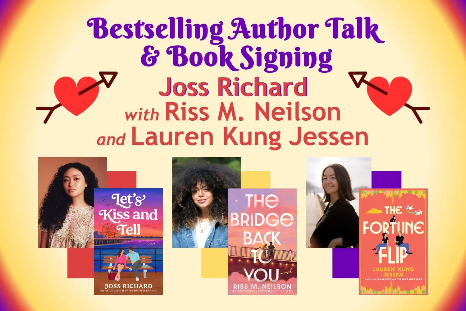 Author Talk & Book Signing: Joss Richard with Riss M. Neilson & Lauren Kung Jessen