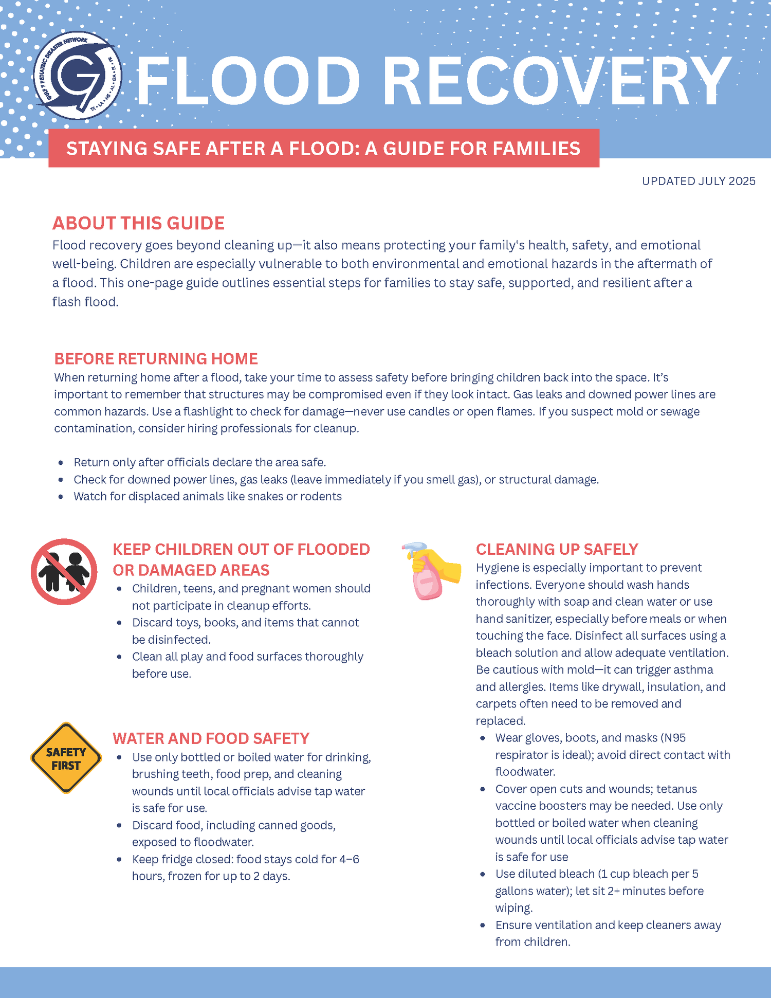 Staying Safe After a Flood: A Guide for Families | Family Resource for ...