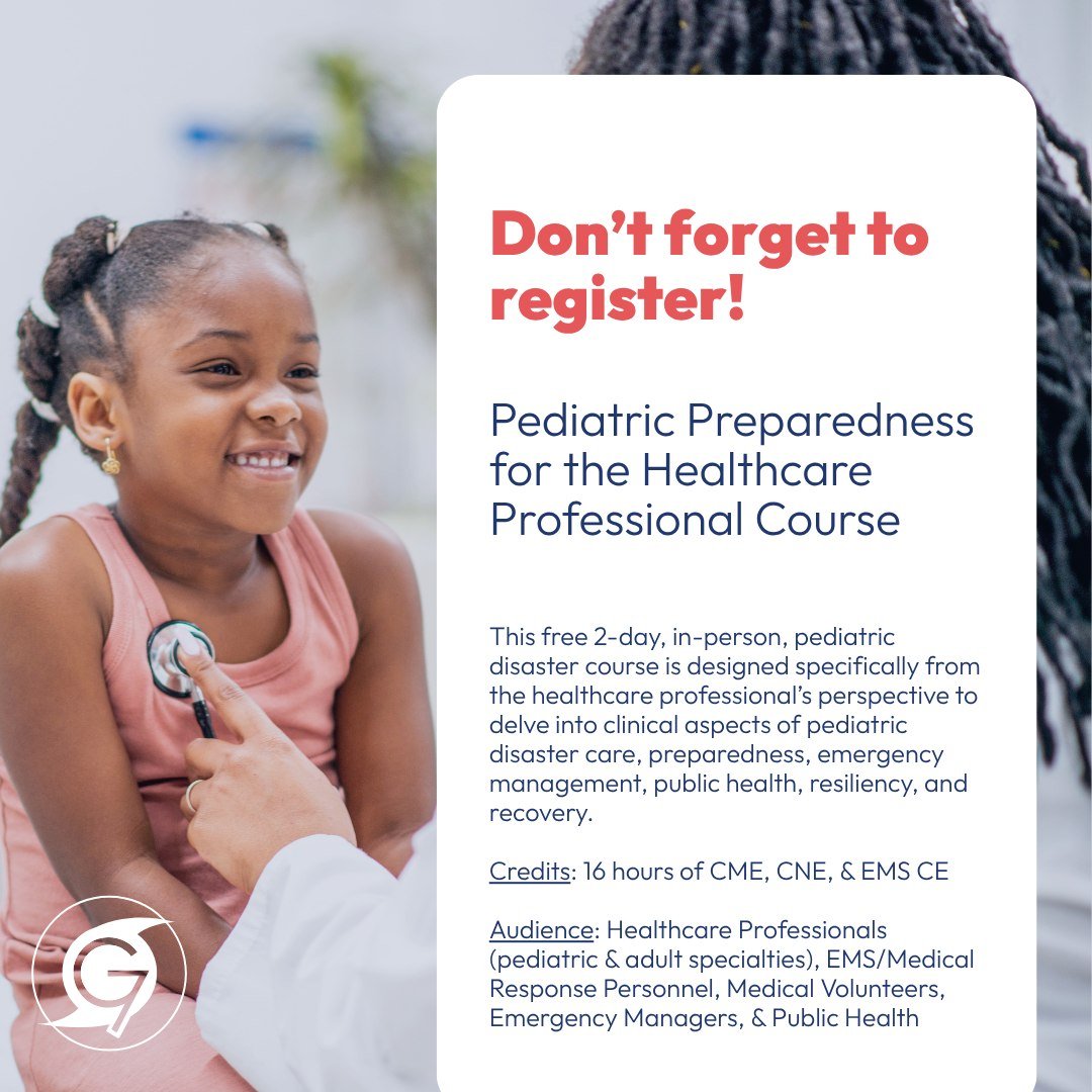 📢 G7&rsquo;s FREE PPHP Course prepares healthcare professionals for pediatric disasters through hands-on, in-person training focused on clinical care, resiliency &amp; emergency response.

🗓️ June 18-19, New Orleans, LA
🗓️ June 29-30, Birmingham, 
