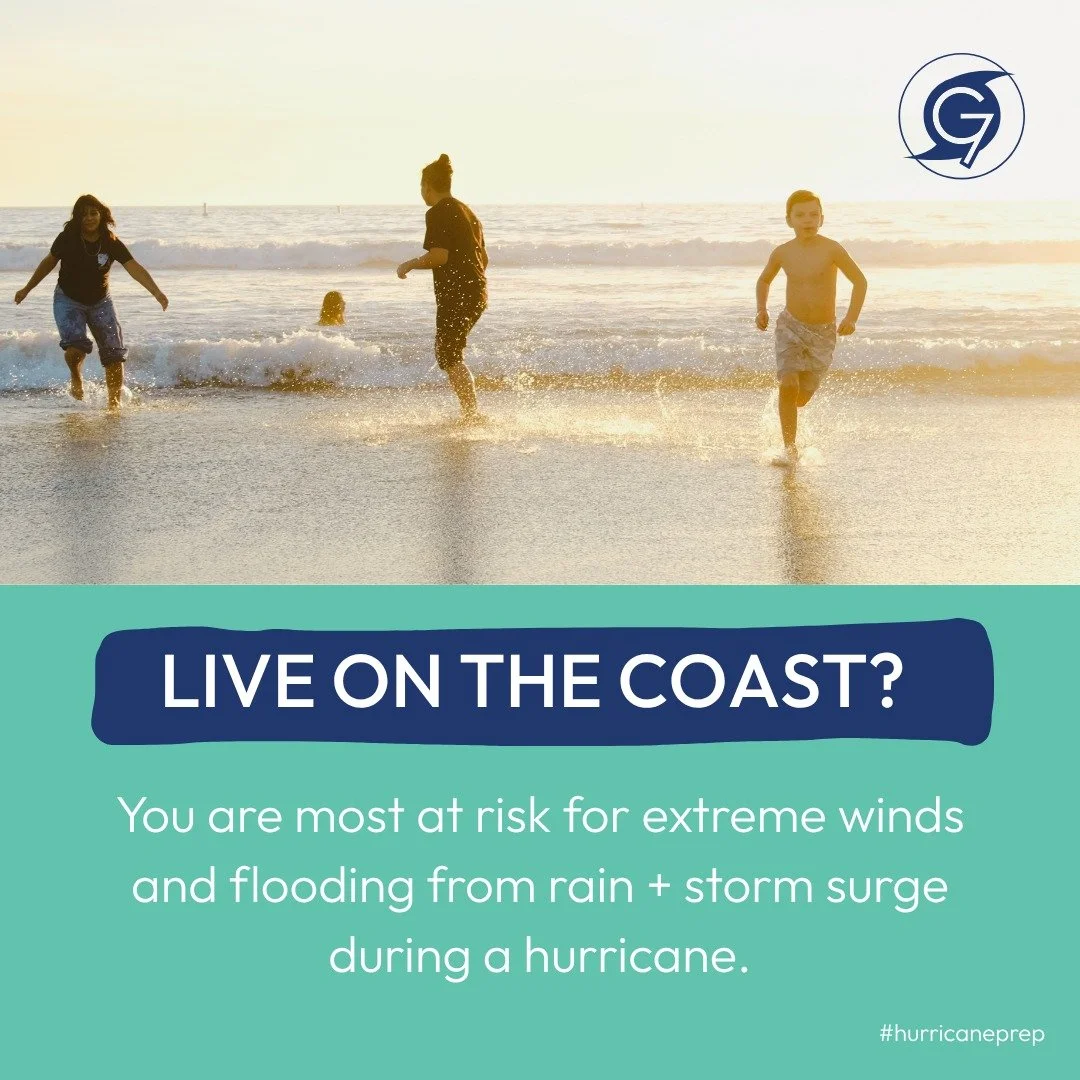 🏖️ 🌊 Beachfront property: beautiful most of the year, but potentially dangerous during hurricane season. If you live along the coast, be sure to have an evacuation plan in place and know where to go when a storm heads your way. 
Learn more: https:/
