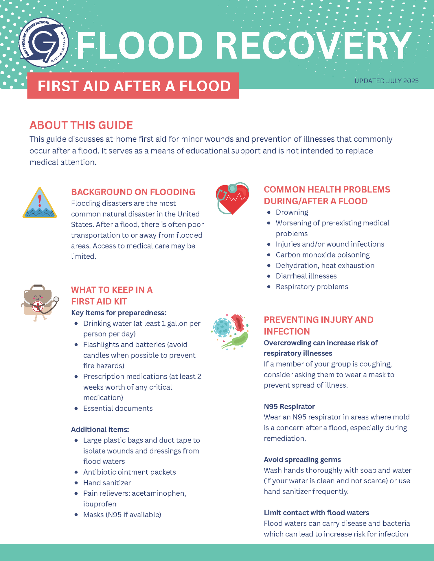 First Aid After a Flood | Family Resource for Disaster — G7 Peds Disaster