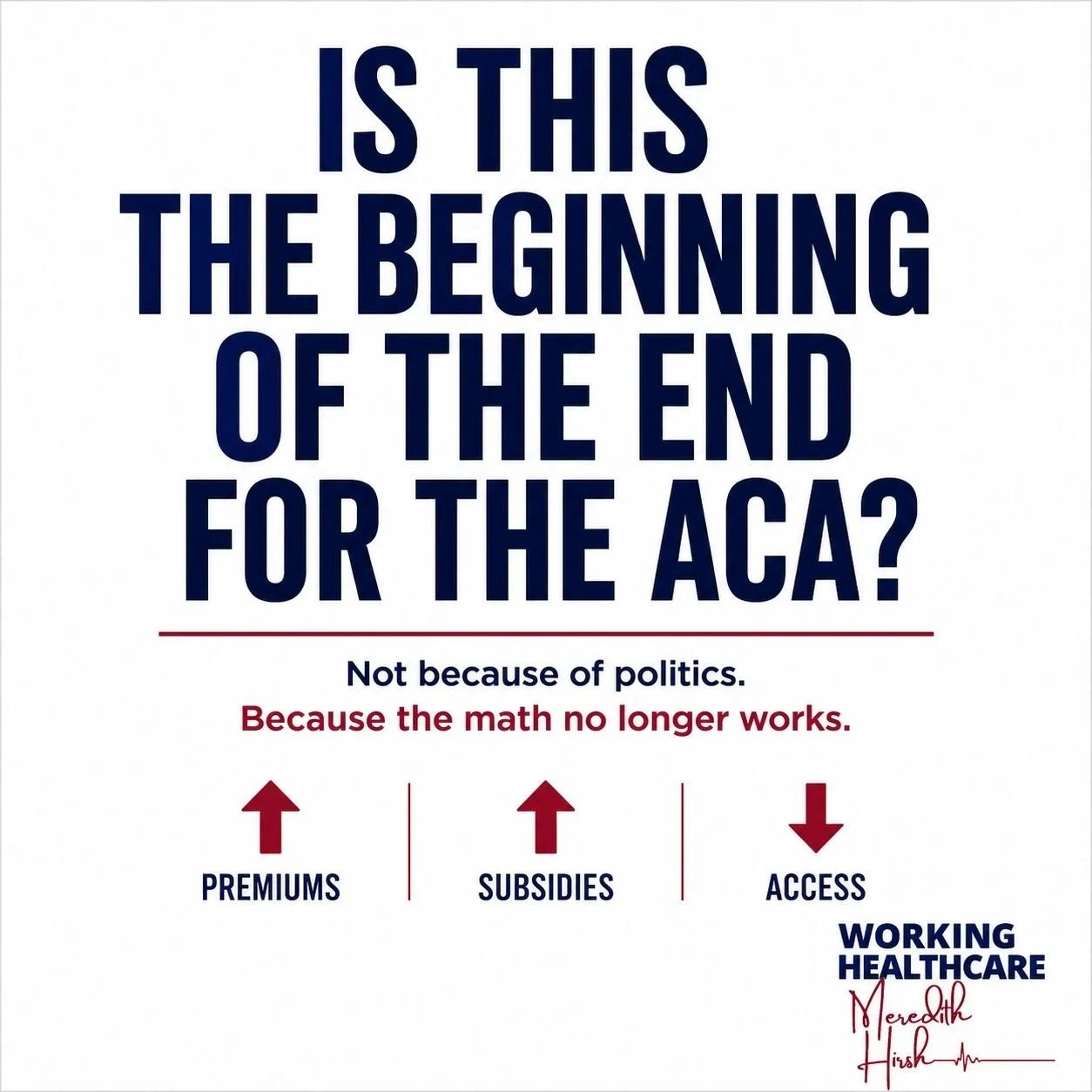IS THIS THE BEGINNING OF THE END FOR THE ACA?