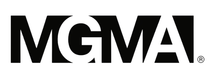 The logo of the Motion Picture Association of America (MPAA) featuring the letters MGMA.