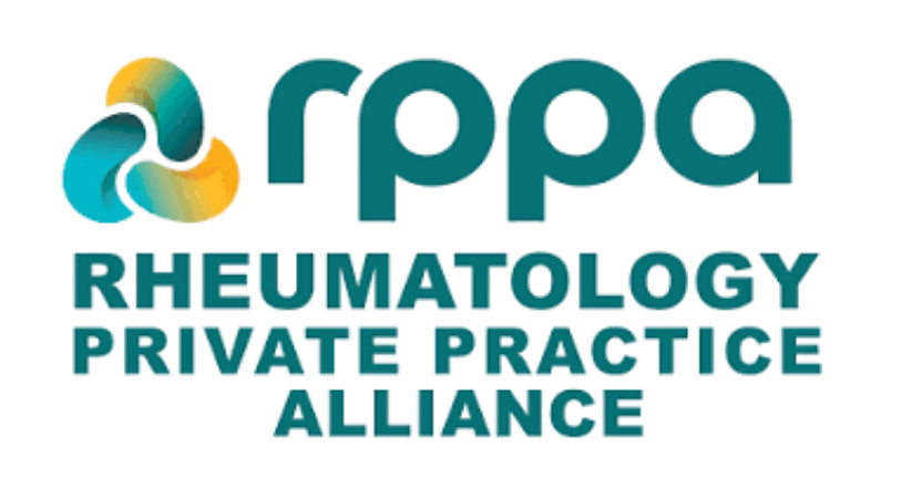Logo of the Rheumatology P.R.I.M.E. Practice Alliance with a stylized round icon and text.