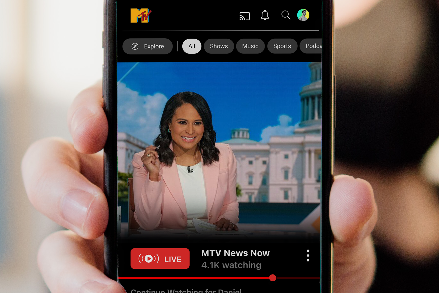 MTV Streaming App (UX, UI, Product Design)
