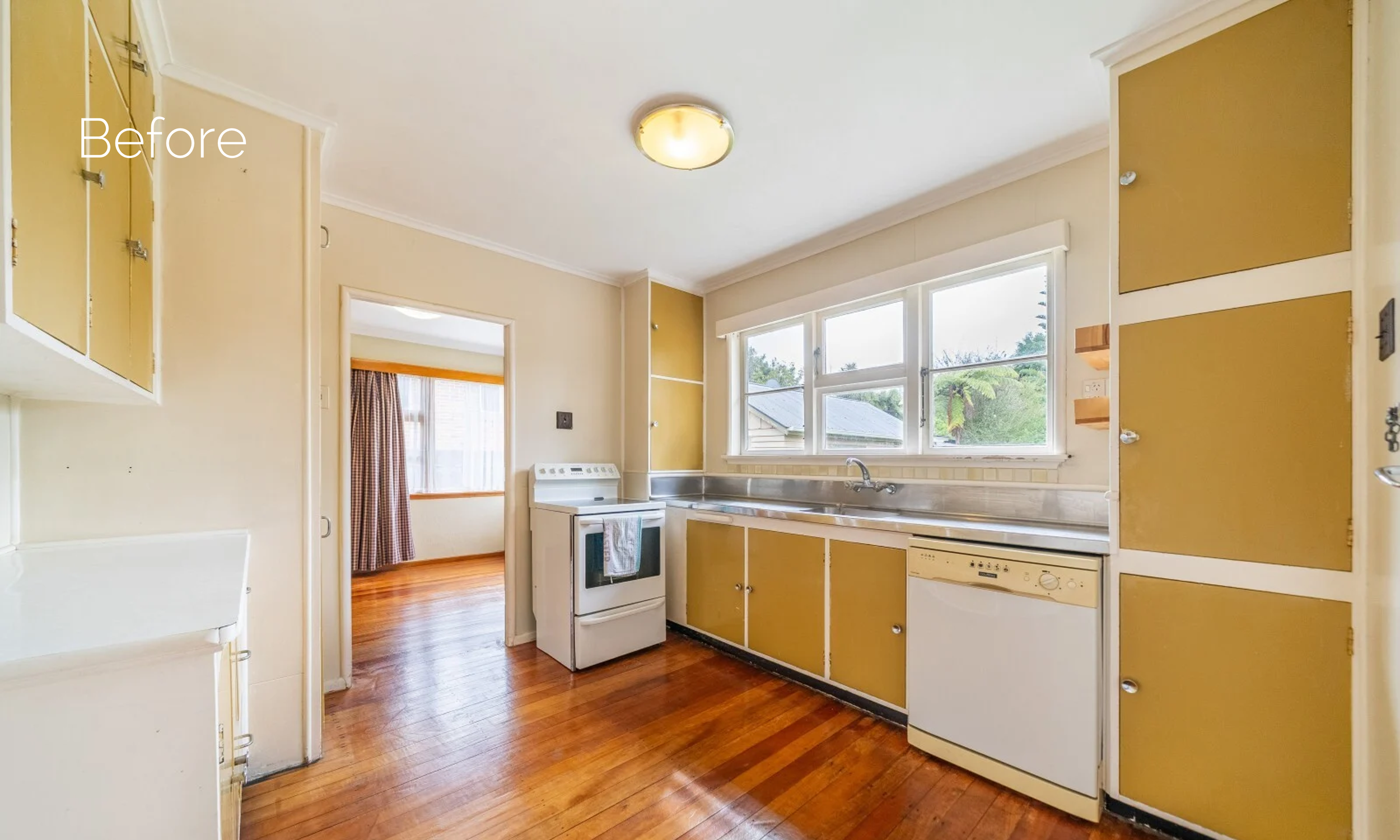 Before cost-effective kitchen renovation