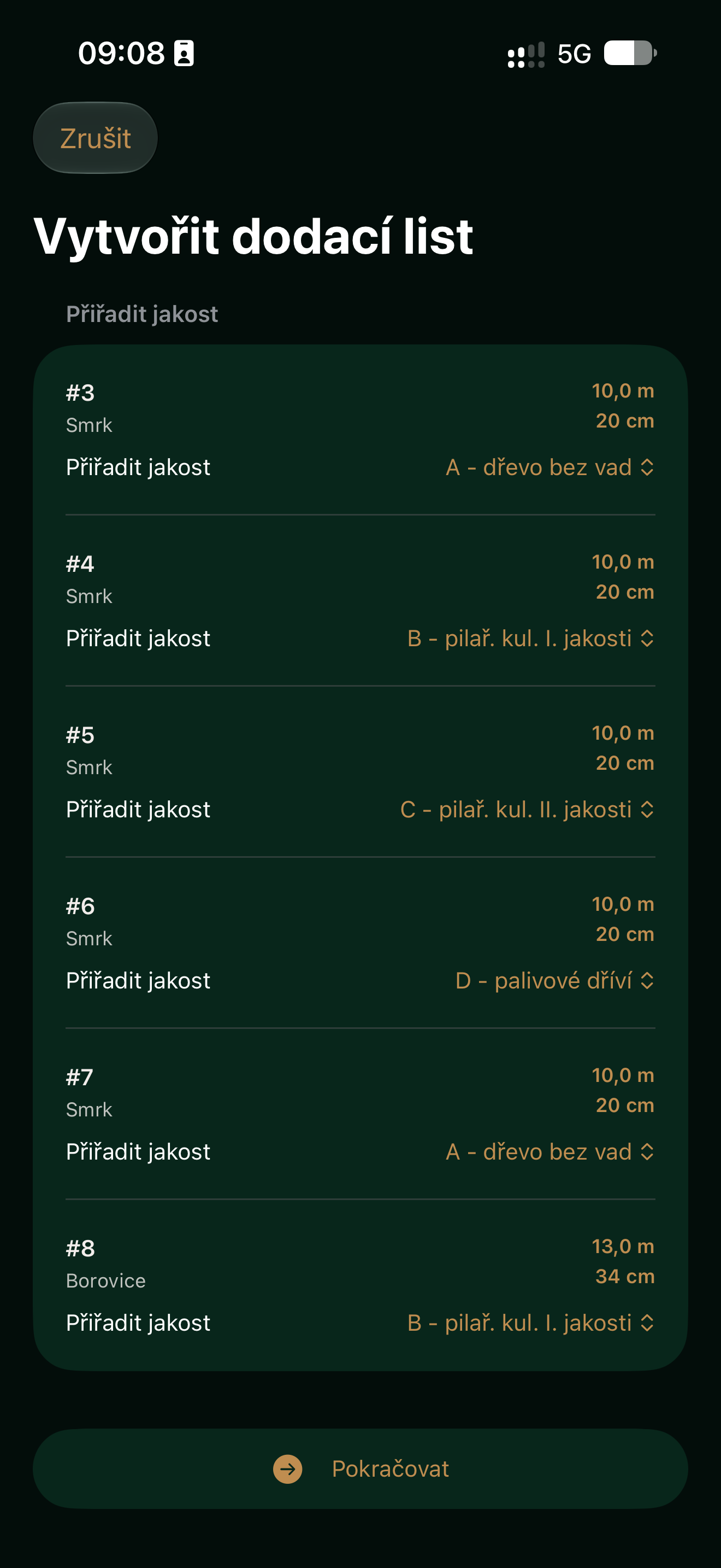 4 - přiřazení kvality