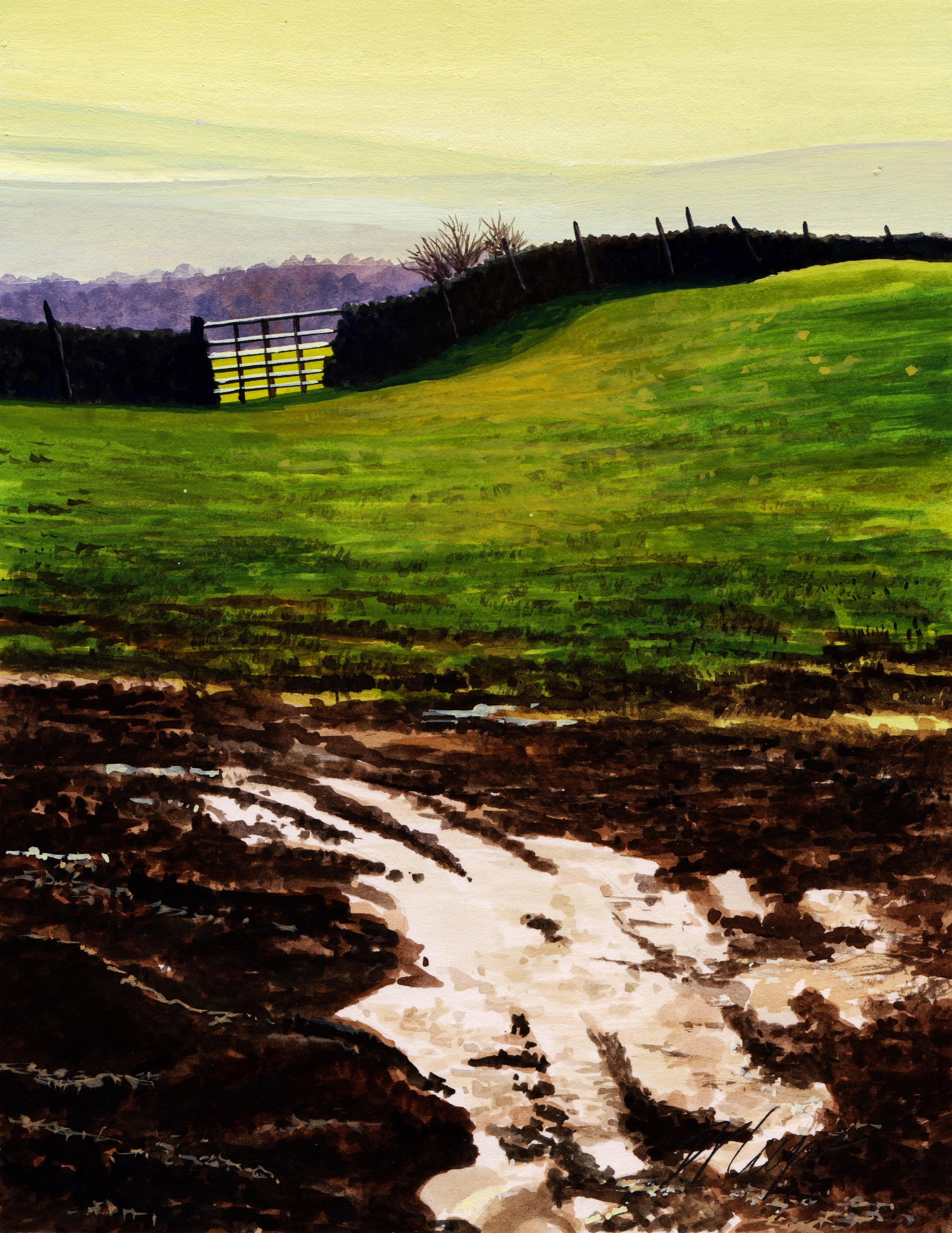 After the Rain - a watercolour painting by Dave P Cooper.