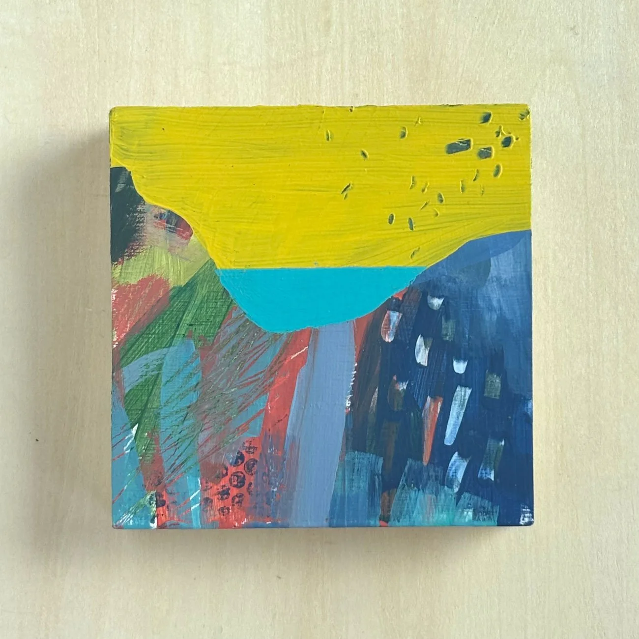 Mini landscape yellow sky no.3
