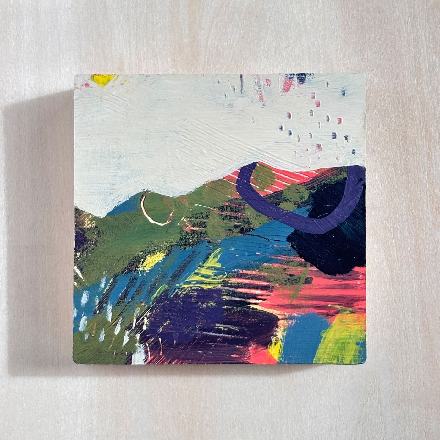 Mini landscape in greens