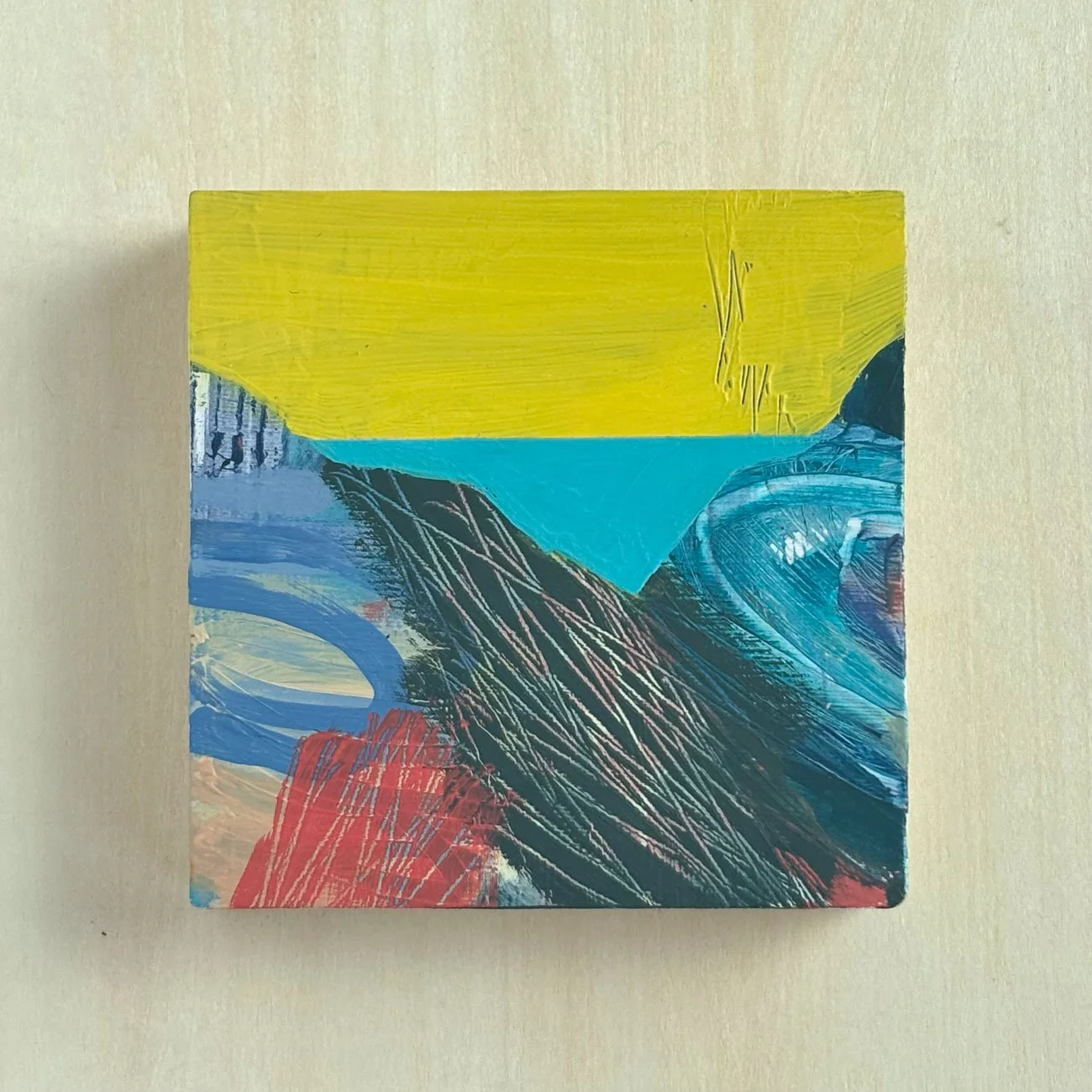 Mini landscape yellow sky no.2