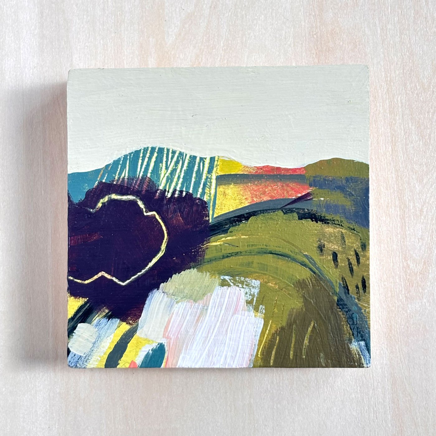 Mini landscape in greens