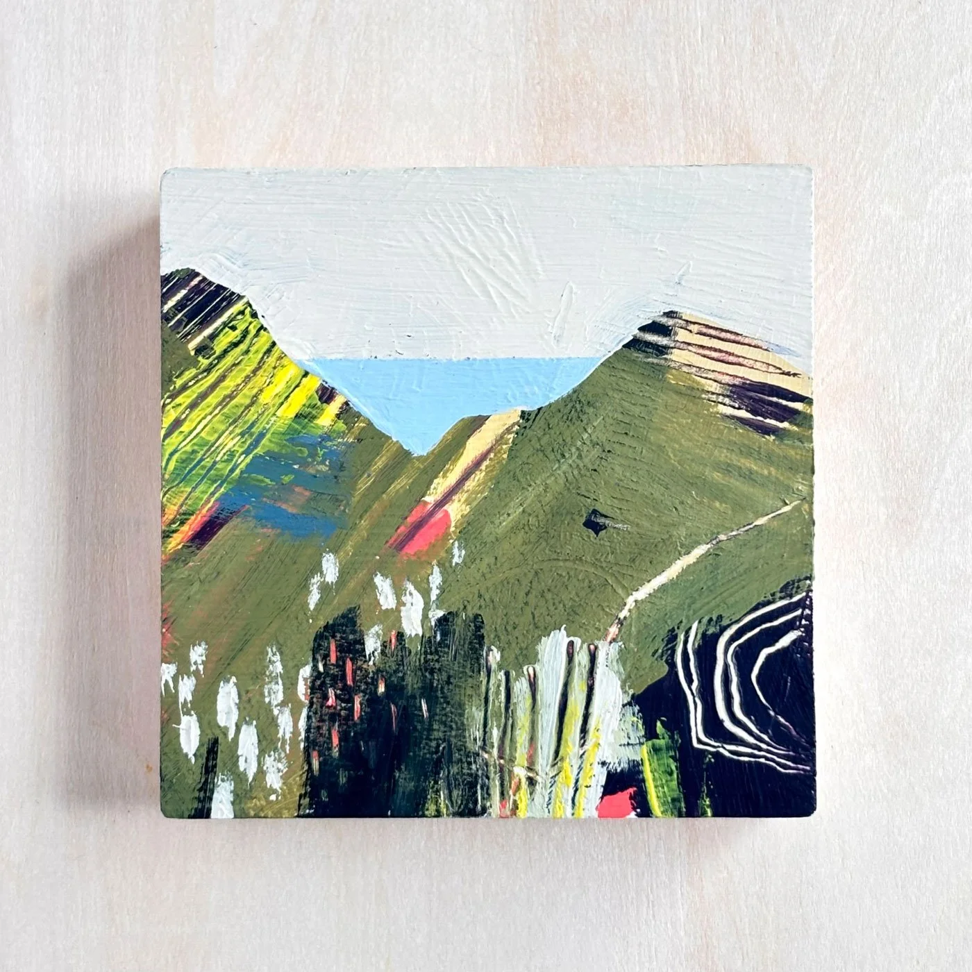 Mini landscape in greens