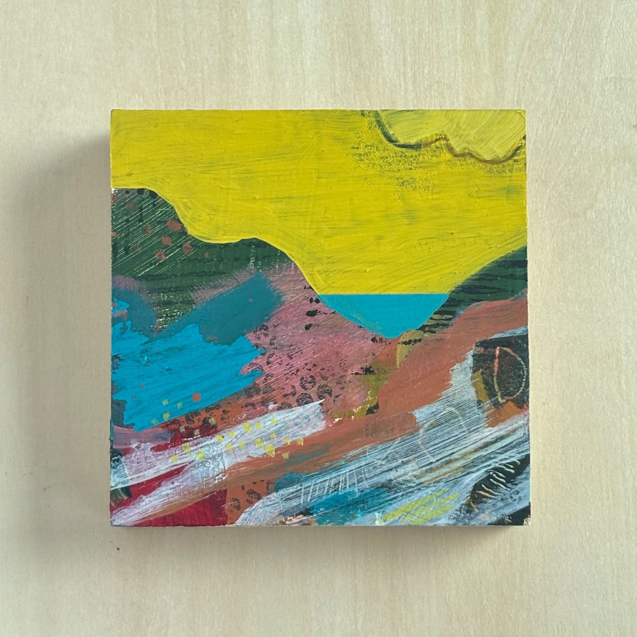 Mini landscape yellow sky no.1